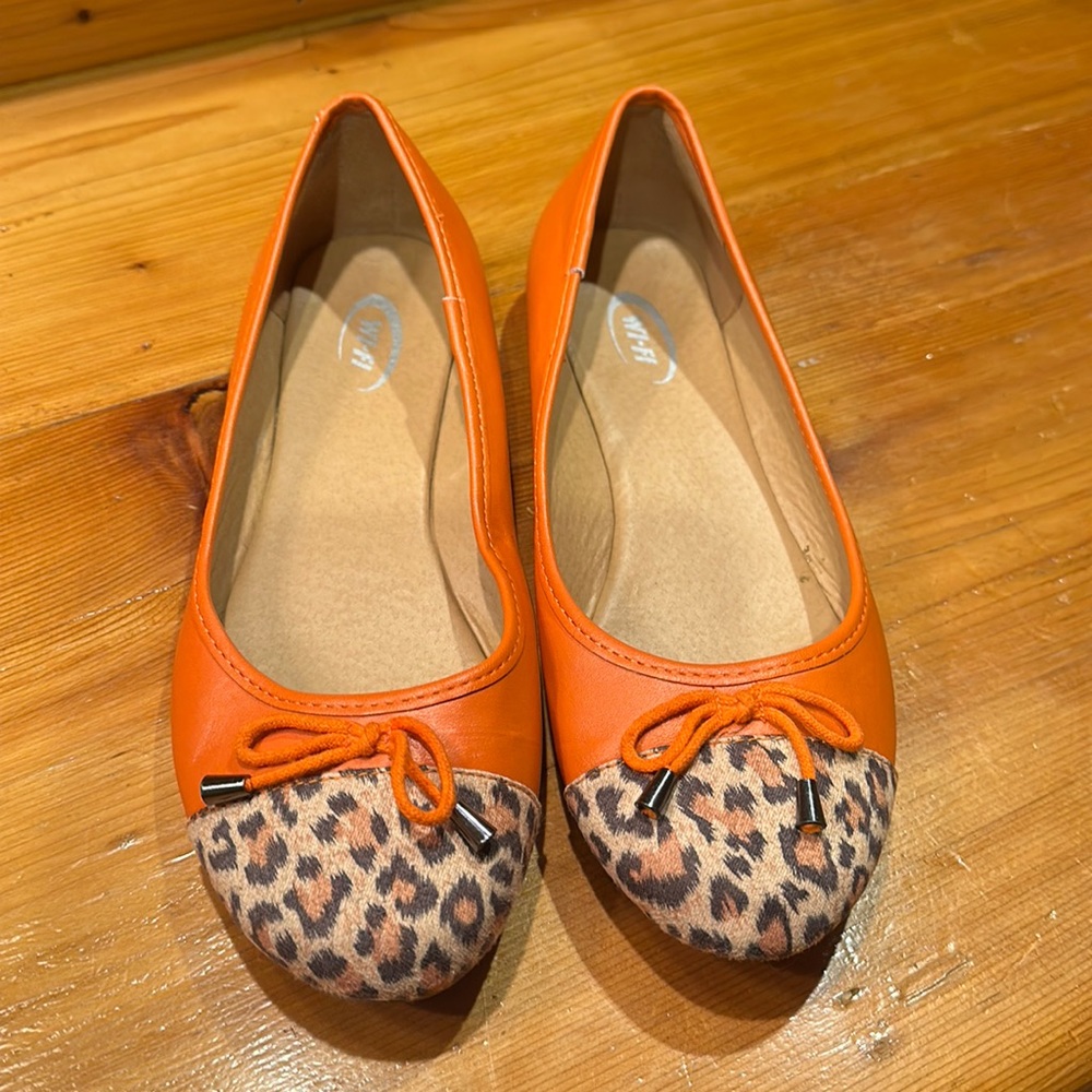 Orange and Leopard Flats